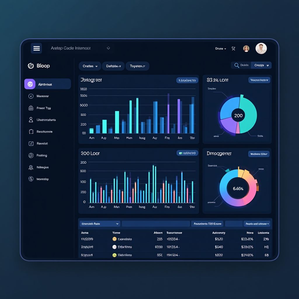 Data analytics dashboard