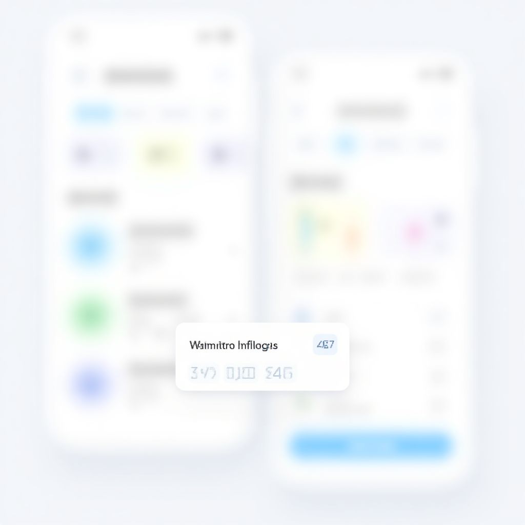 Expense tracking app interface